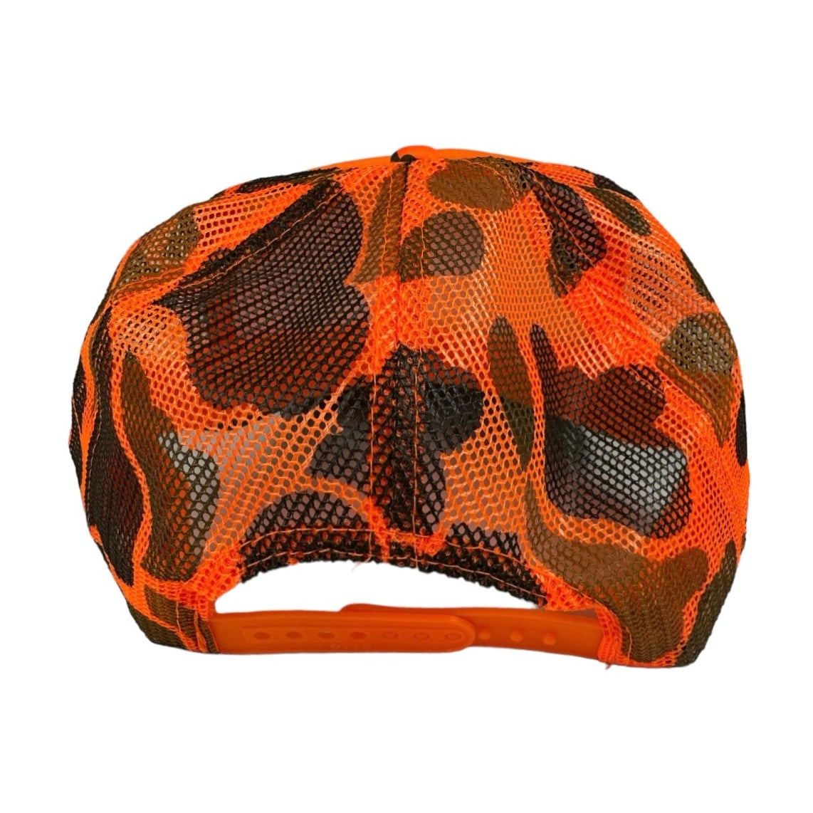 Orange Camo Trucker Hat