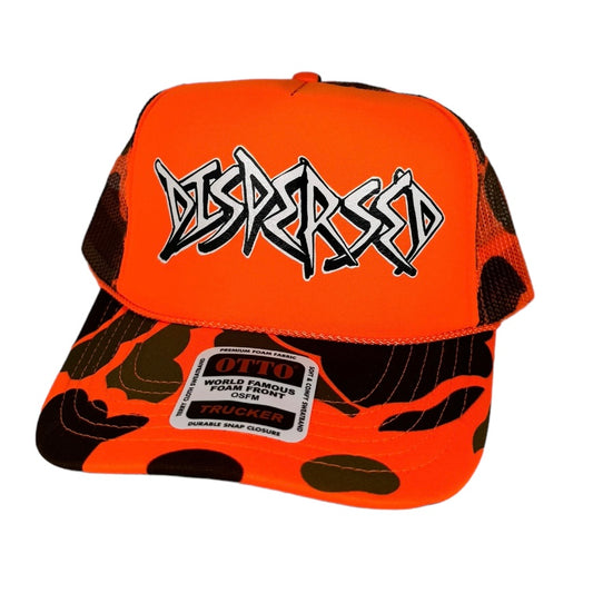 Orange Camo Trucker Hat